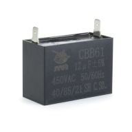 Štartovací kondenzátor pre elektromotor 12uF 450VAC 3-fázový CBB61