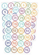Nálepky do šatne DIGITS (od 1 do 96) 40mm