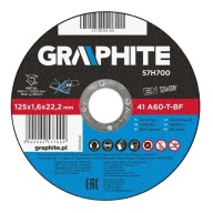 REZNÝ KOTÚČ NA KOV Grafit 57H700 125x22,2 mm