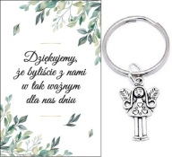 ĎAKUJEME HOSTOM DARČEK SVADOBNÝ ANJEL KĽÚČOVKA SPOMIENKY
