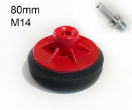 PODLOŽKA LEŠTIACA HUBKA 80mm MINI M14 ČIERNA + DRŽ