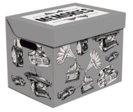 Pevný box s chlopňou, ozdobná nádoba, MEMORIES, organizér na oblečenie