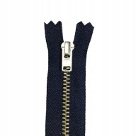 YKK kovový zips 16 cm na tmavomodré nohavice