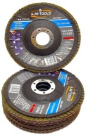KLAPKOVÝ BRÚSNY KOTÚČ NA KOV 125mm 5 ks GRANULÁCIA 40