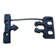 ZÁPADKA DVERÍ SKRINÍK / ZÁMKA / ZÁMČKA ČIERNA 22x32mm NUOVA RADE