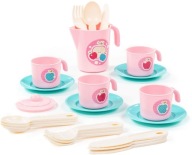 Polesie TEA SET taniere šálky príbory