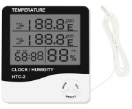 DIGITÁLNY TEPLOMER HYGROMETER HODINY METEOSTANICE