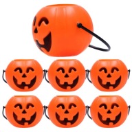 DEKORATÍVNE TEKVICE KONTAJNER VEDRO SLADKÝ HALLOWEEN