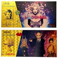 MADONNA Jedinečná ZLATÁ BANKOVKA Zberateľský DARČEK PRE FANOUŠKA
