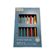 Hliníkové háčiky, farebné, od 3,0 mm do 10,0 mm, dĺžka 15 cm, FIO box