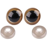Bezpečný DIY EYES hnedý MASKOT 20 mm