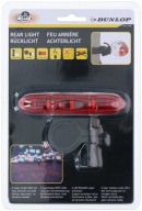 BICYKEL zadné svetlo Červená LED DUNLOP