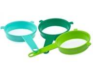 Plastové kuchynské sitko 12 cm, mix farieb