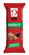 BeRAW Energy Gingerbread energetická tyčinka, perník, jednoduché zloženie, 40g