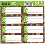 samolepky samolepky na notebooky 16 ks Záložný pixel pre fanúšika Minecraftu