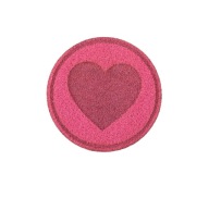 Ekokoža HEART fuchsiová etiketa 2694