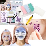 SET FACE PAINT PAINT NÁLEPKY TETOVACIE CENCILY MAKEUP FROST