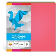 Farebný origami papier 20x20 100k FLUO PASTEL
