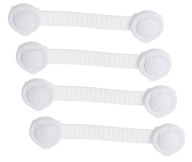 4X ZÁMOK ZAISTENIE SKRINÍKOV A ZÁSUVKOV BIELY MEDVEĎ