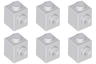 LEGO 87087 BRICK 1x1 svetlosivá (3g) 6 ks.