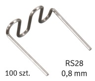 SVORKY DO ZVÁRAČKY PLASTOV RS28 VEĽKÁ VLNA 0,8MM 100 KS AG713A