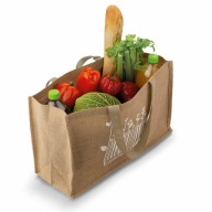 Veľká NÁKUPNÁ TAŠKA 15 kg s 2 držiakmi na EKO fľaše