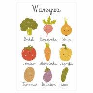 Náučný plagát Zelenina A3 MONTESSORI