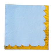Papierové obrúsky BLUE GOLD narodeninové 10 ks párty 33X33 cm svadobné