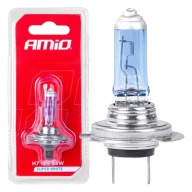 AMiO HALOGÉNOVÁ ŽIAROVKA H7 12V 55W SUPER BIELA ​​VIAC SVETLA