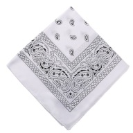 BANDAMSCARF, BANDANASCARF, WHITE