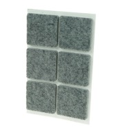 Plsťové podložky, plsť na nábytok, 3x3 cm, 6 ks.