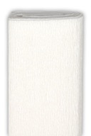 Krimpovaný hodvábny papier - biely, 50 x 200 cm