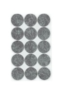 Samolepiace plstené podložky šedé ⌀28mm 15 ks