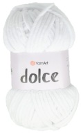 Priadza YarnArt Dolce, farba 741 White, 100 gramov