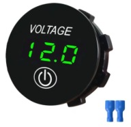 DC LED voltmeter 5-48V ON/OFF dotykový indikátor