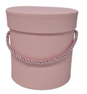 Krabička na kvety, krabička na kvety, priemer 12 cm, ružová s trblietkami