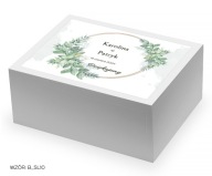 Tortové krabičky so svadobným štítkom + personalizácia