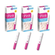 3x TEHOTENSKÝ TEST SUPER SENSITIVE Jet PINK Fast Sensitive Presný