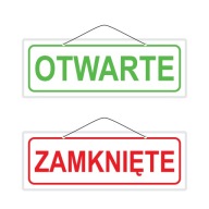 OTVORENÉ / ZATVORENÉ laminovaná tabuľka