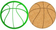 FORMA Vykrajovač na perníčky BASKETBAL ŠPORTOVÁ LOPTA na basketbal 8cm