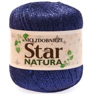 Ozdobná čipka DEKORATÍVNE NITE Opus Natura STAR modrá CORNWRONG 409