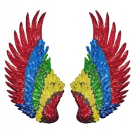 FAREBNÁ nášivka Wings TERMO flitre VEĽKÁ