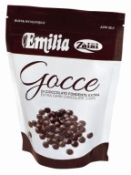GOCCE ČOKOLÁDOVÉ KVAPKY KVAPKY ČIPY ZAINI EMILIA 200G NA VARENIE