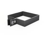 Koncová svorka 80x80 mm antracit