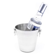 Kovové vedro na ľad COOLER na kocky vína 1L