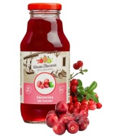 Šťava 100% CRANBERRIES Lisované brusnice NFC močové cesty bez cukru 330 ml