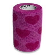 Samolepiaca stabilizačná súdržná bandáž YellowBAND 7,5 cm srdiečka