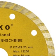 Diamantový kotúč 125x22,2mm priebežná zrnitosť 8mm profi Geko G00261