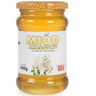 Akáciový med 2023 tekutý nektár Polish Natural Ceremuga Med 0,4 kg