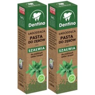 Dentino Upokojujúca zubná pasta Sage bez fluoridu 2x100ml